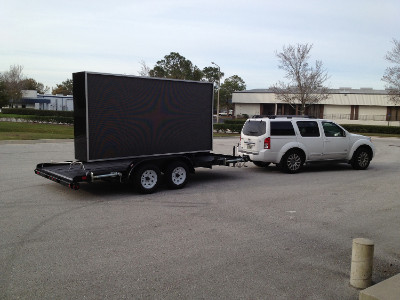 Mobile LED trailer