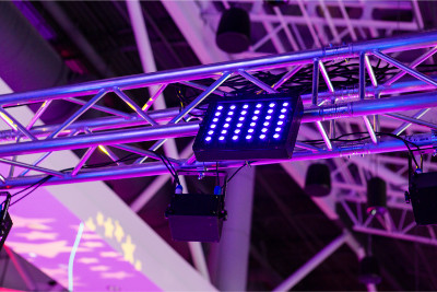 Professional event lighting set up