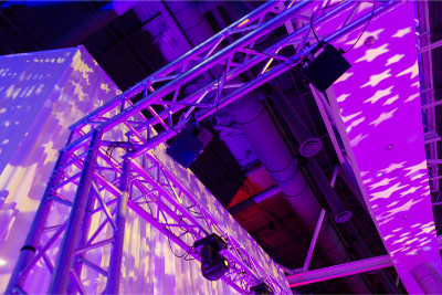 Professional event lighting set up